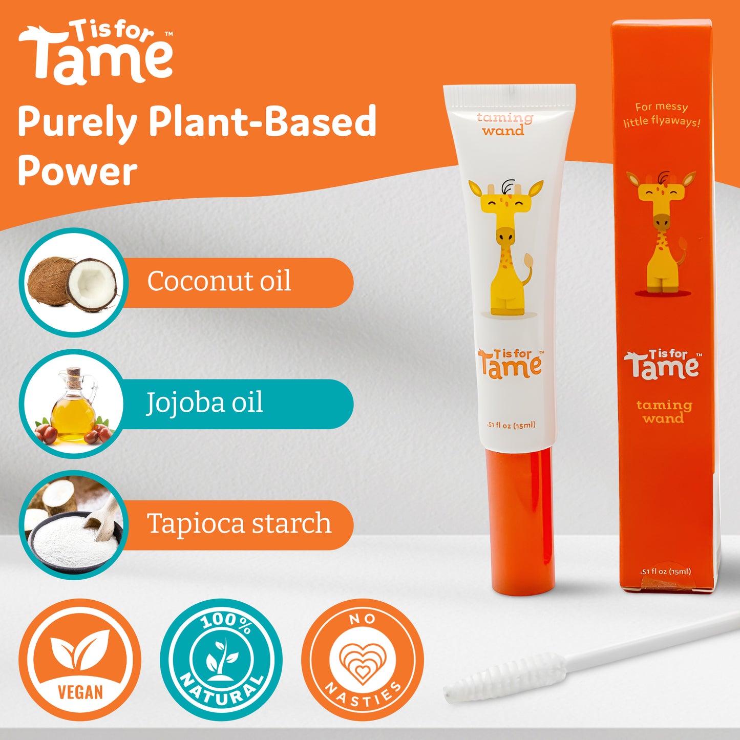 Hair Taming Cream Wand for Frizz, Static, Flyaways & More