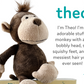 Description and image of the stuffed animal monkey