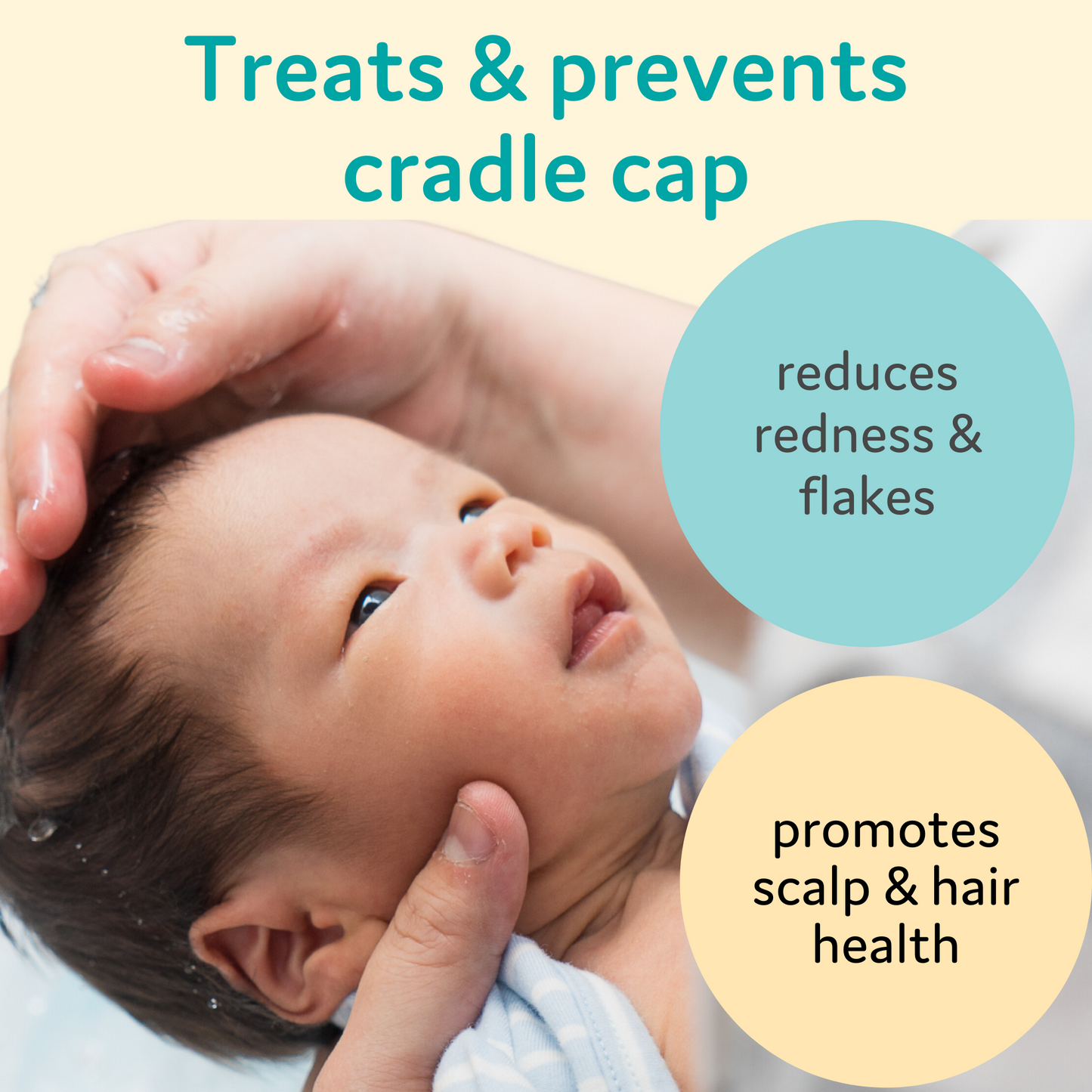 Baby Natural Exfoliant & Nourishing Taming Balm for Cradle Cap, Dry Scalp & Skin