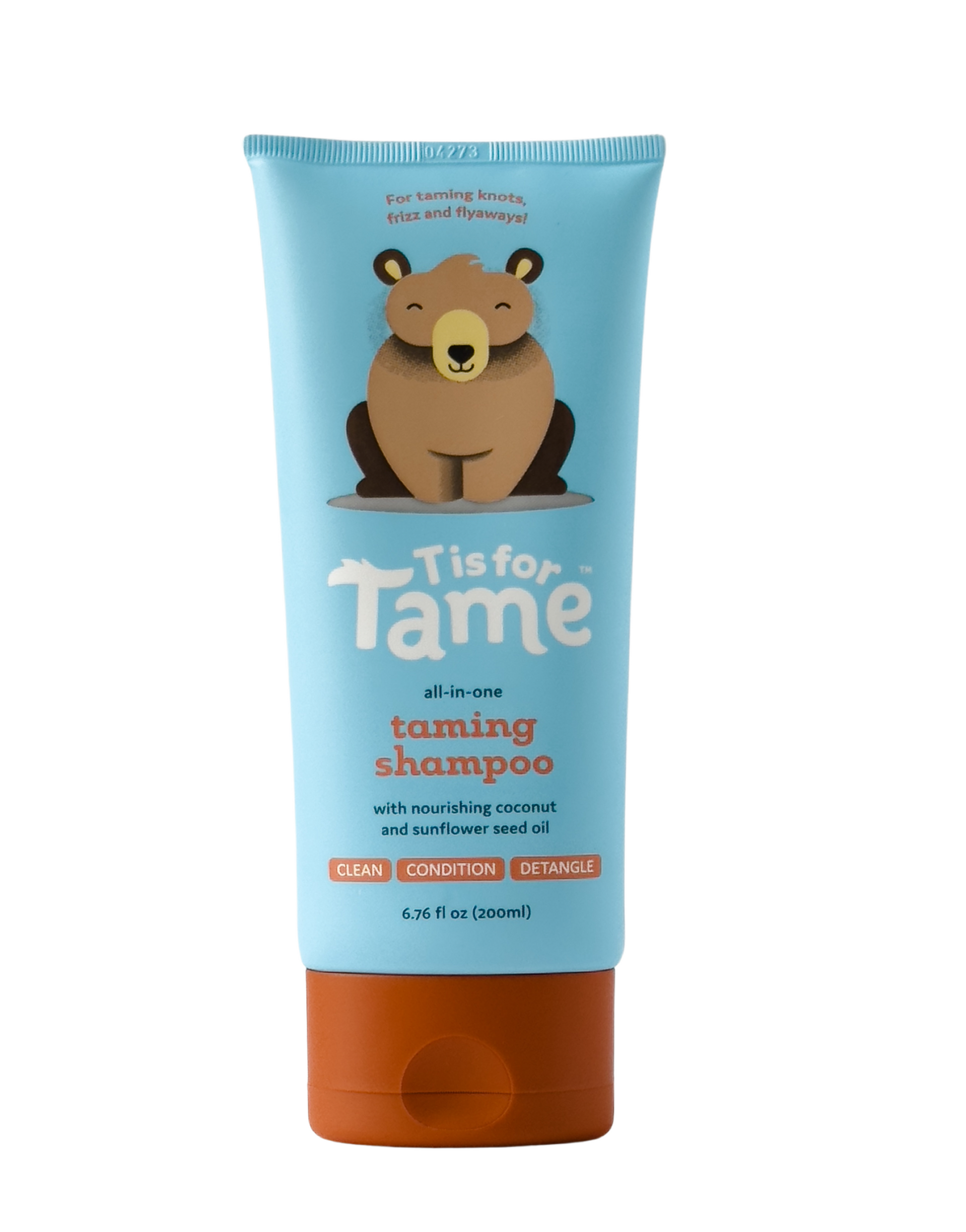 T is for Tame 3 in 1 baby shampoo cleanses, conditions and detangles