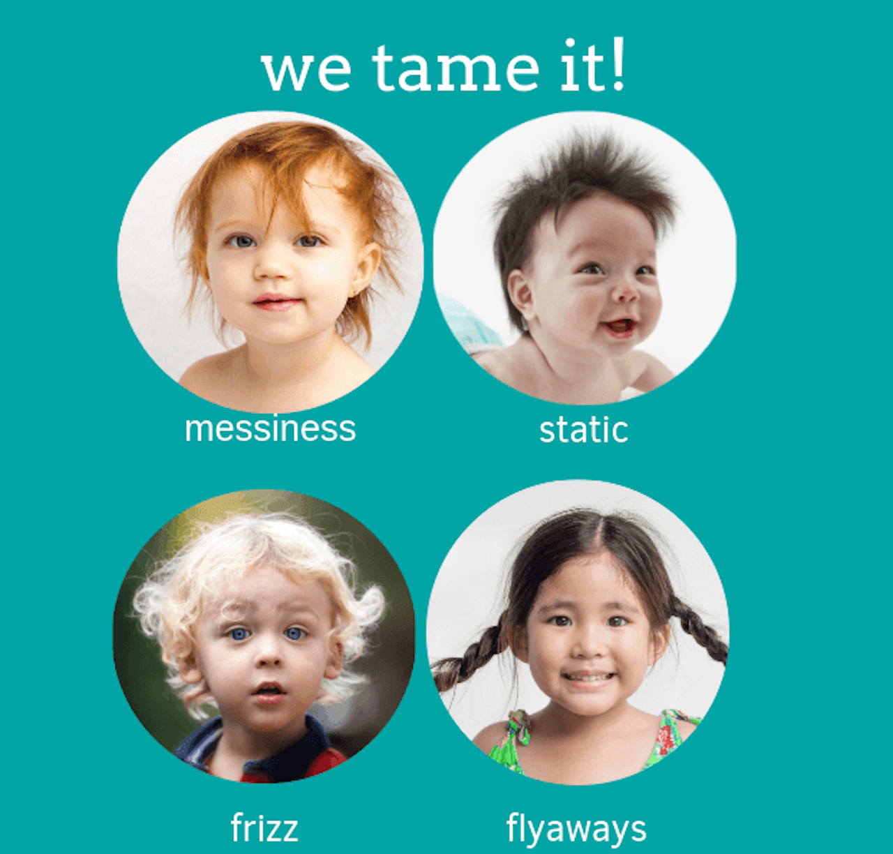 Hair Taming & Detangling Spray for Kids and Babies, Tames Knots & Frizz, Natural, Vegan