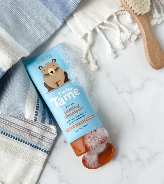 Why gentle shampoo matters for kids | T is for Tame