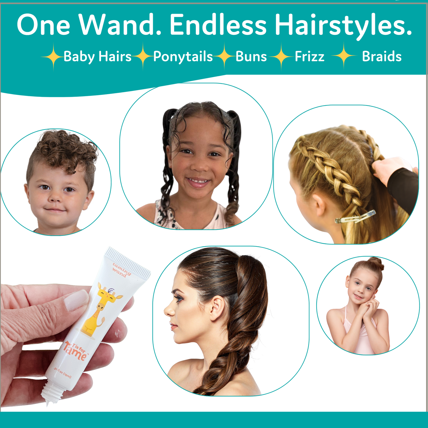 Taming Cream Wand for Frizz & Bedhead