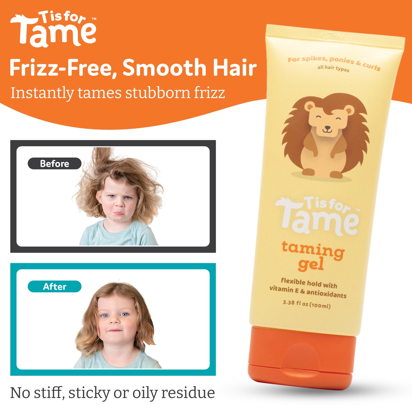 Hair Taming Gel for Soft, Natural Style & Hold