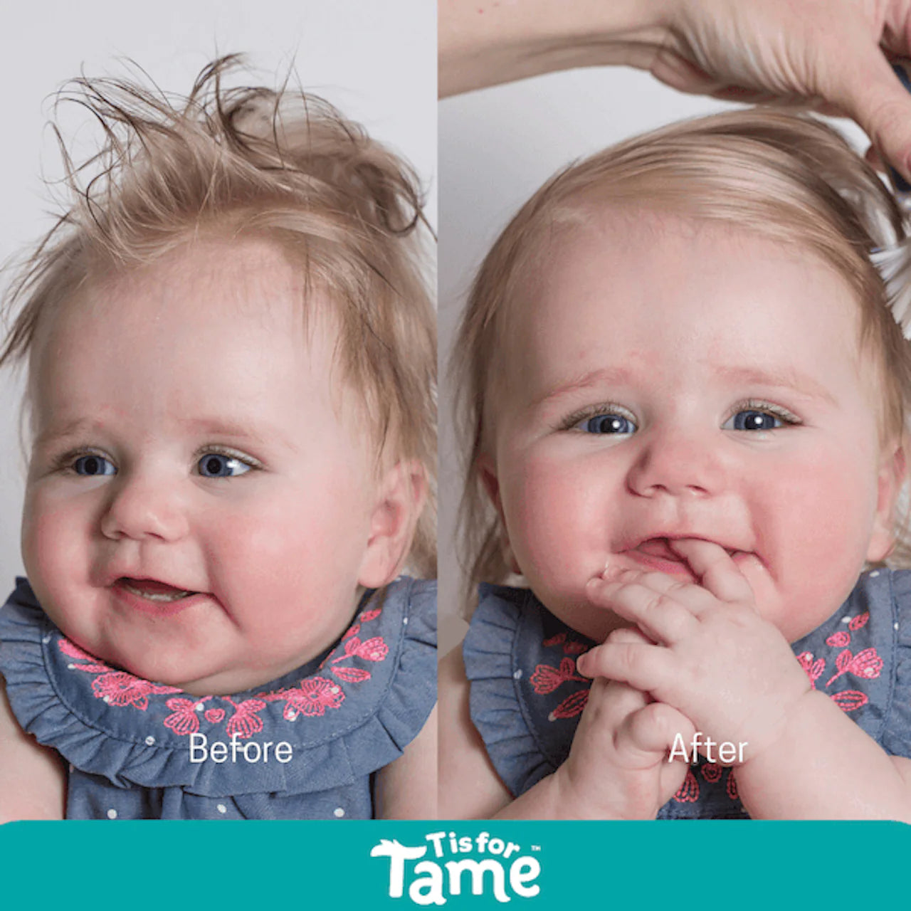 Hair Taming Cream & Detangling Spray Duo for Kids & Babies with Free Accessory Bag