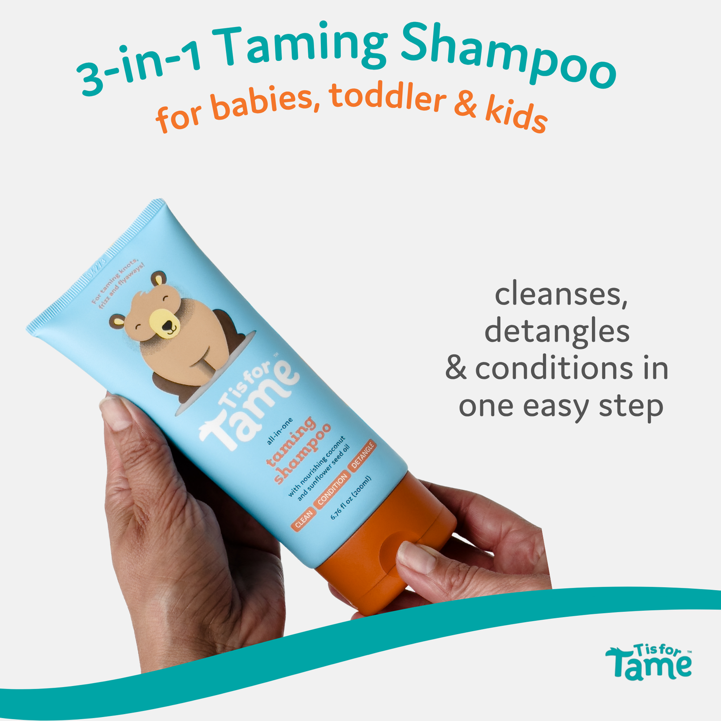 Taming Shampoo: 3-in-1 Cleanses, Conditions & Detangles