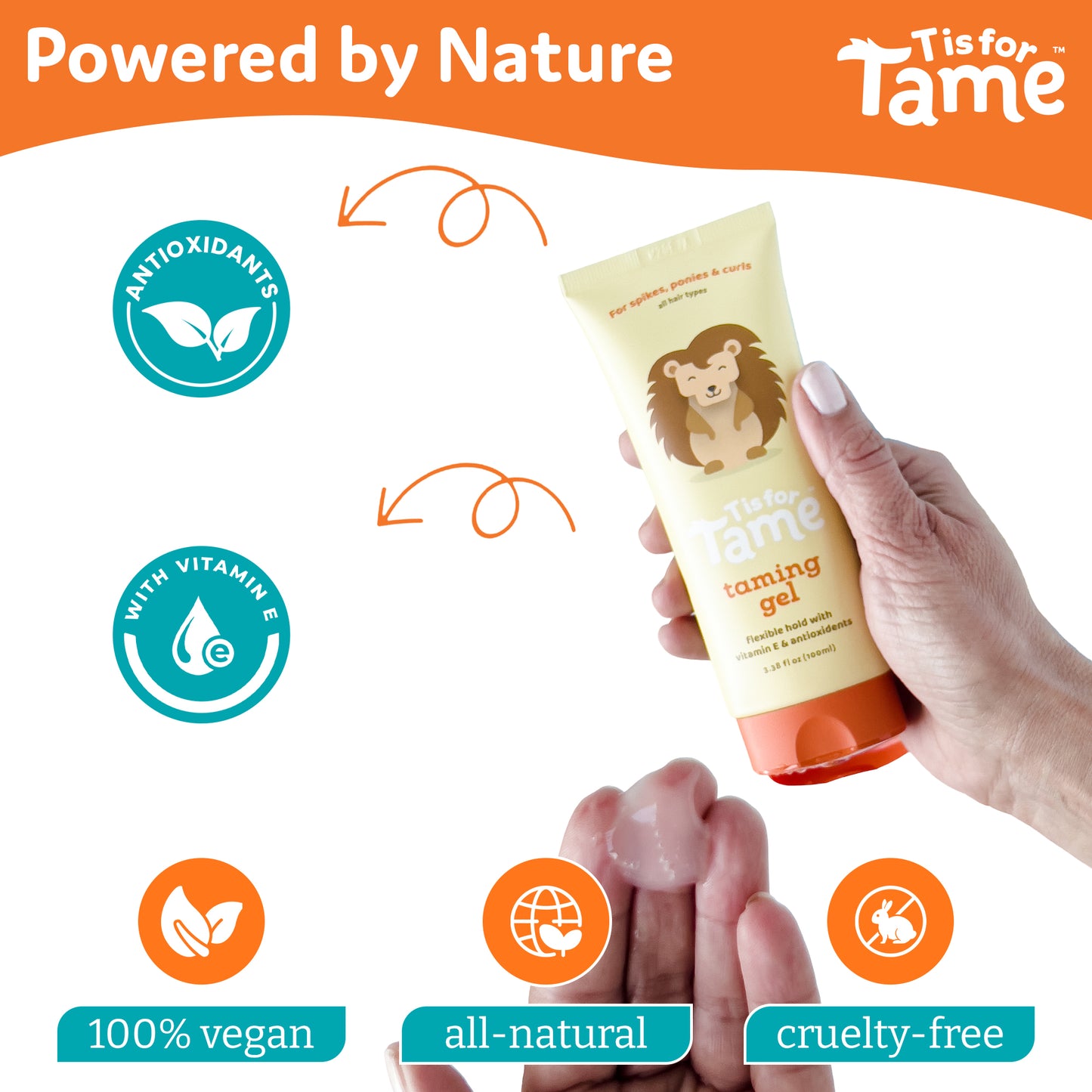 Hair Taming Gel for Soft, Natural Style & Hold
