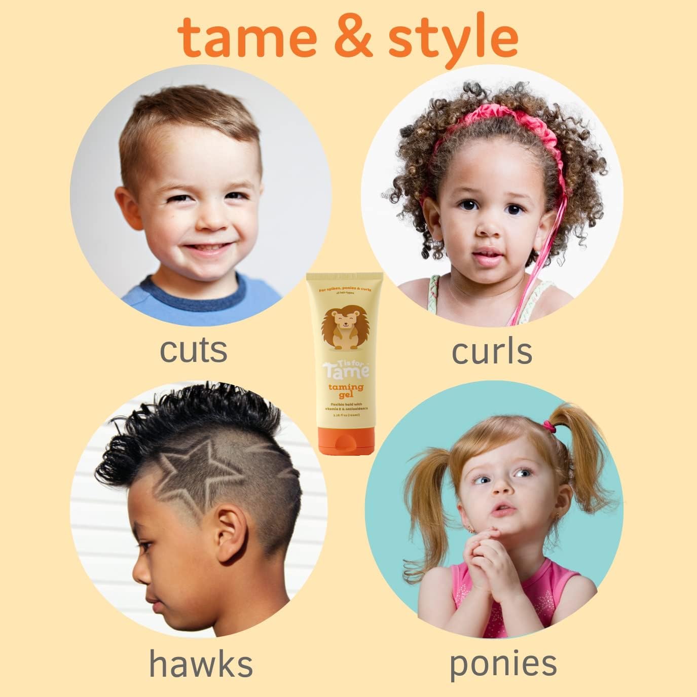 Hair Taming Gel for Soft, Natural Style & Hold