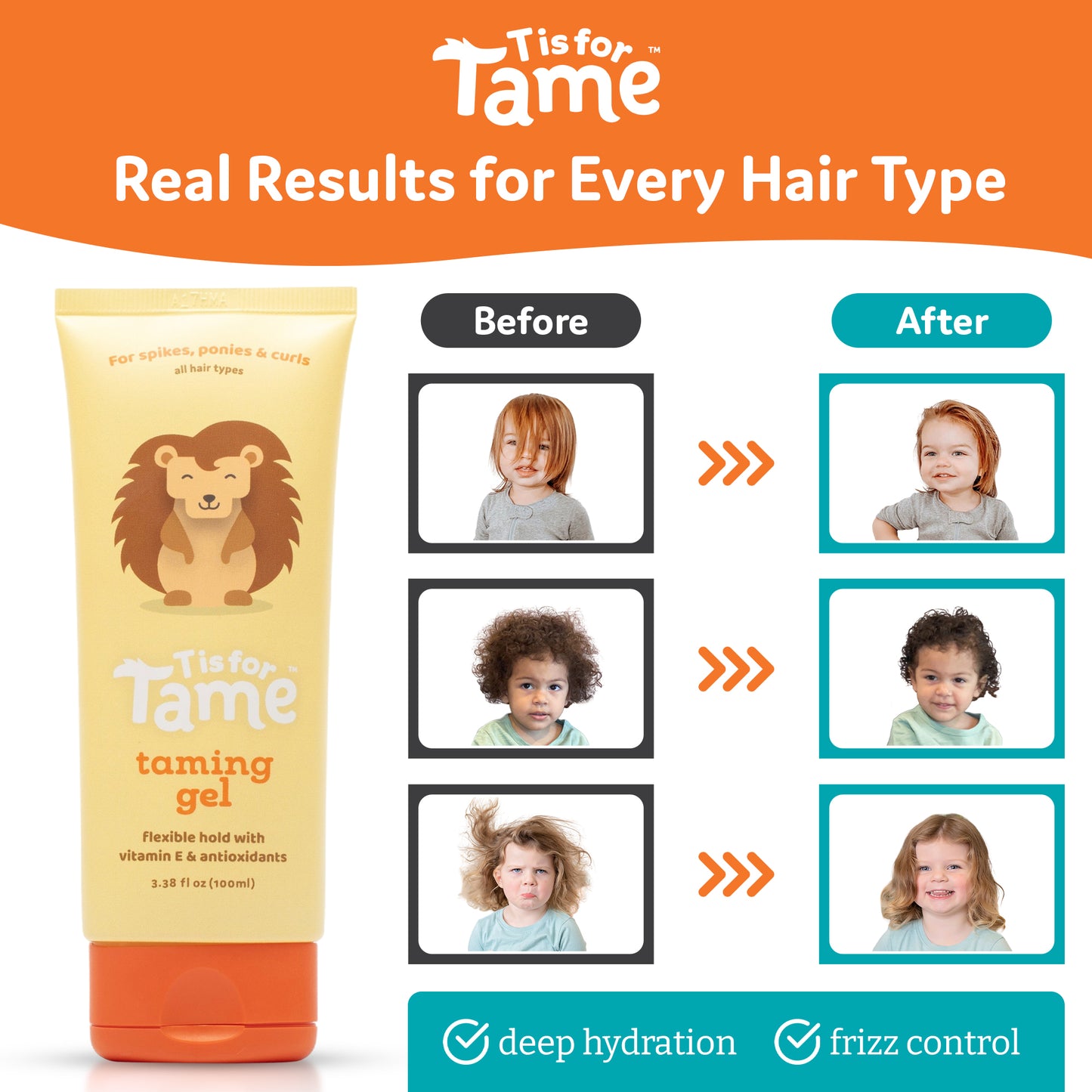 Hair Taming Gel for Soft, Natural Style & Hold