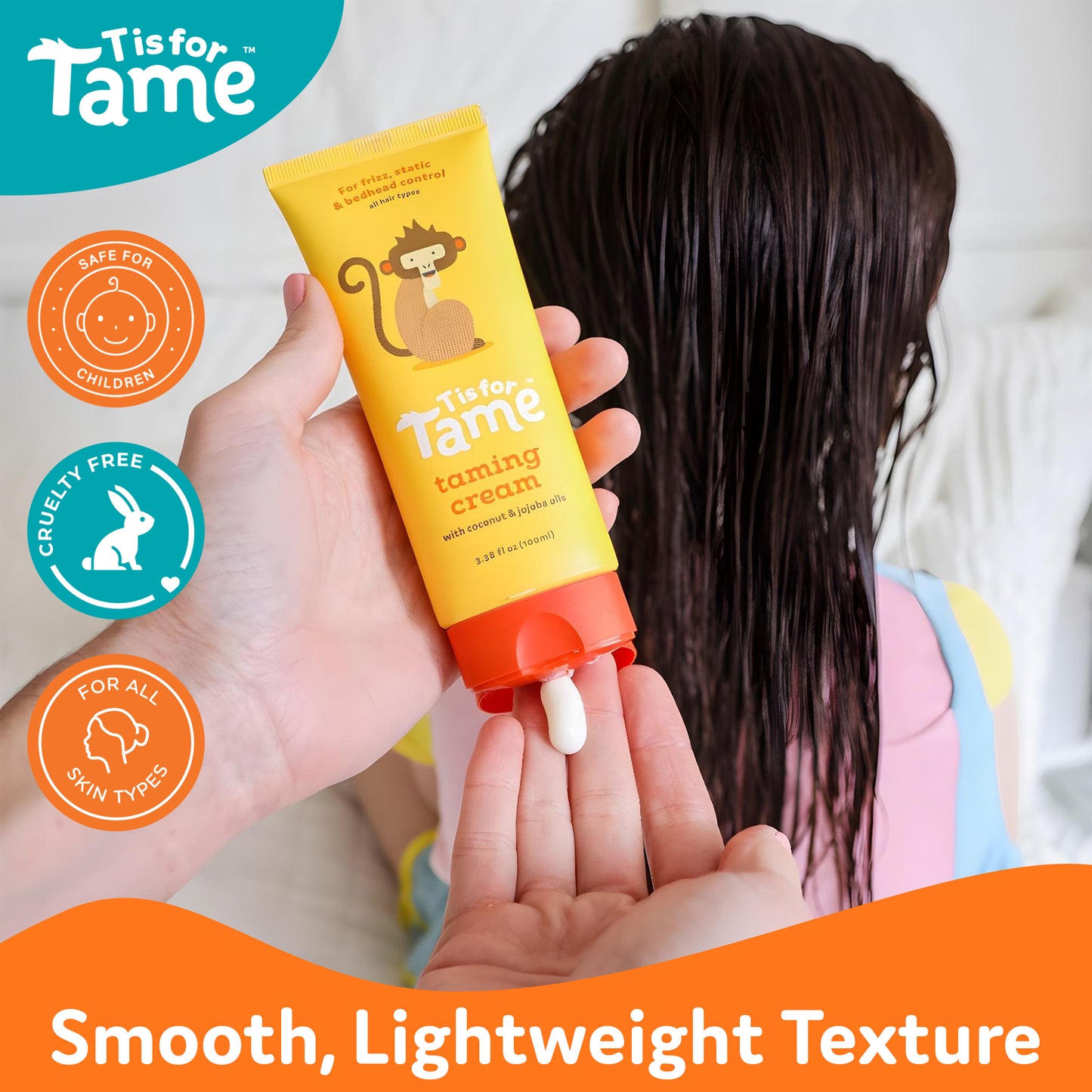 Hair Taming Cream for Frizz, Flyaways and Bed Head