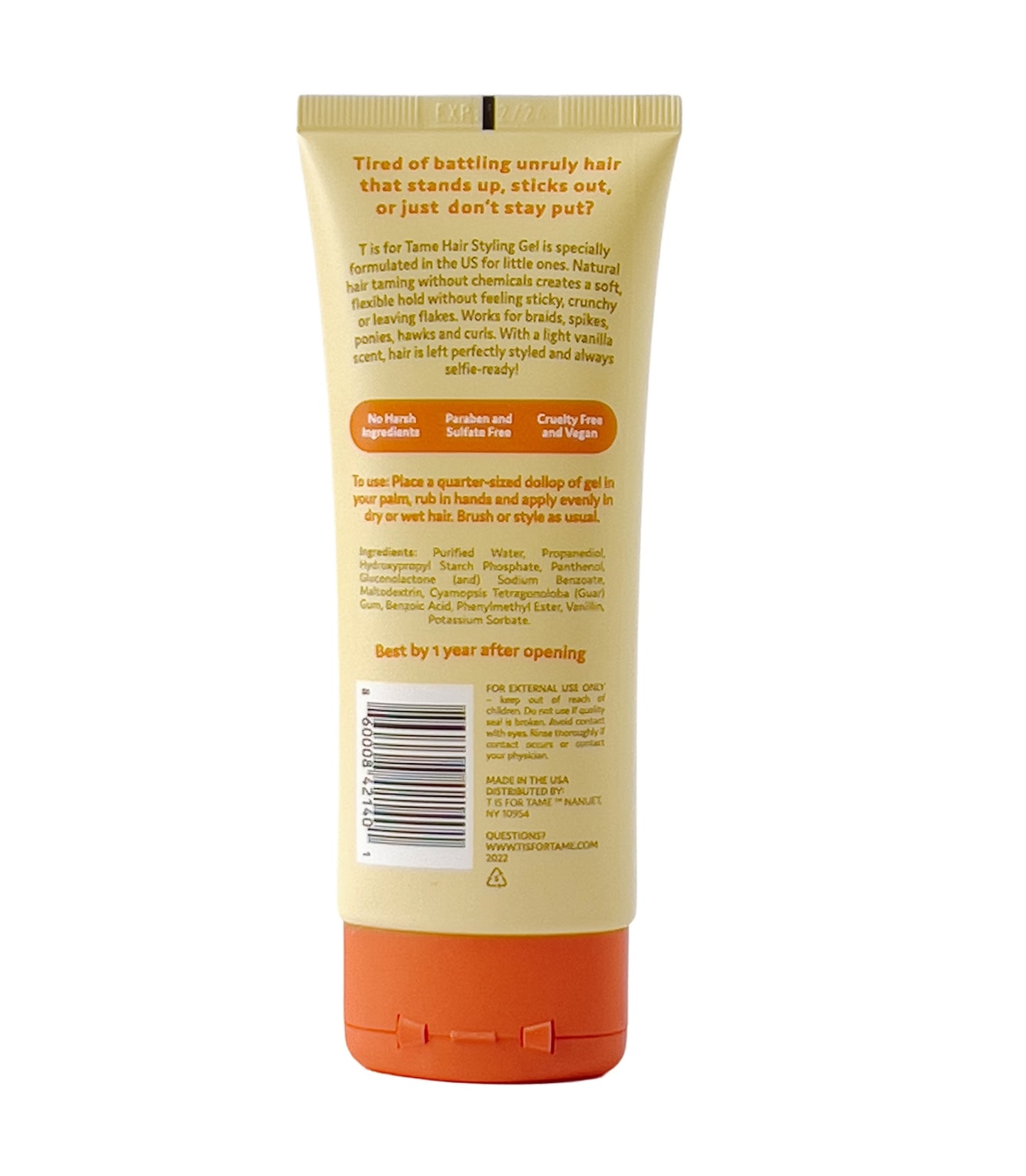 Hair Taming Gel for Soft, Natural Style & Hold