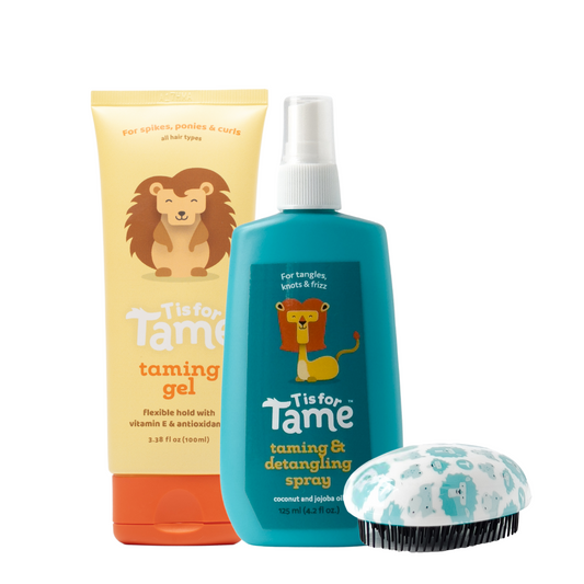 Hair Taming Gel & Detangling Spray with Brush