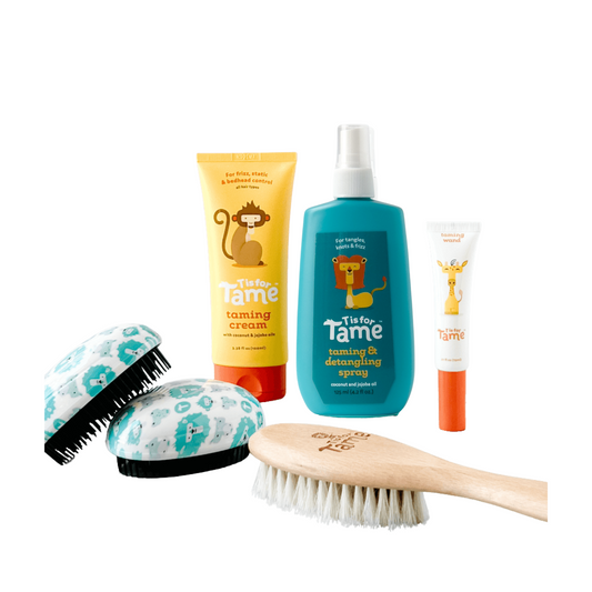 The Essentials Kids Hair Taming Kit, Vegan, Natural look for All Hair Types, 5 ct