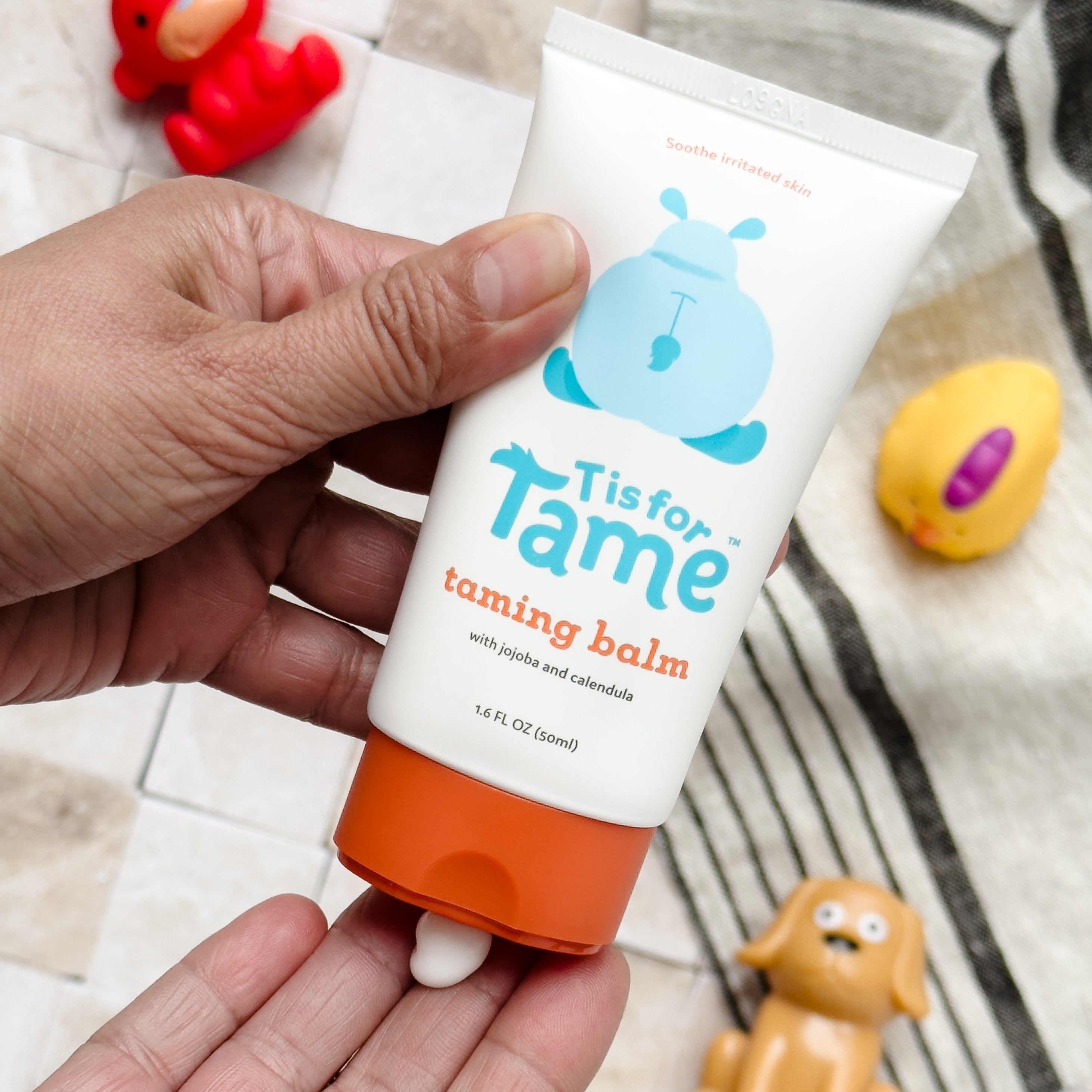 Baby Natural Exfoliant & Nourishing Taming Balm for Cradle Cap, Dry Scalp & Skin, Made in the USA - 1.6 fl oz