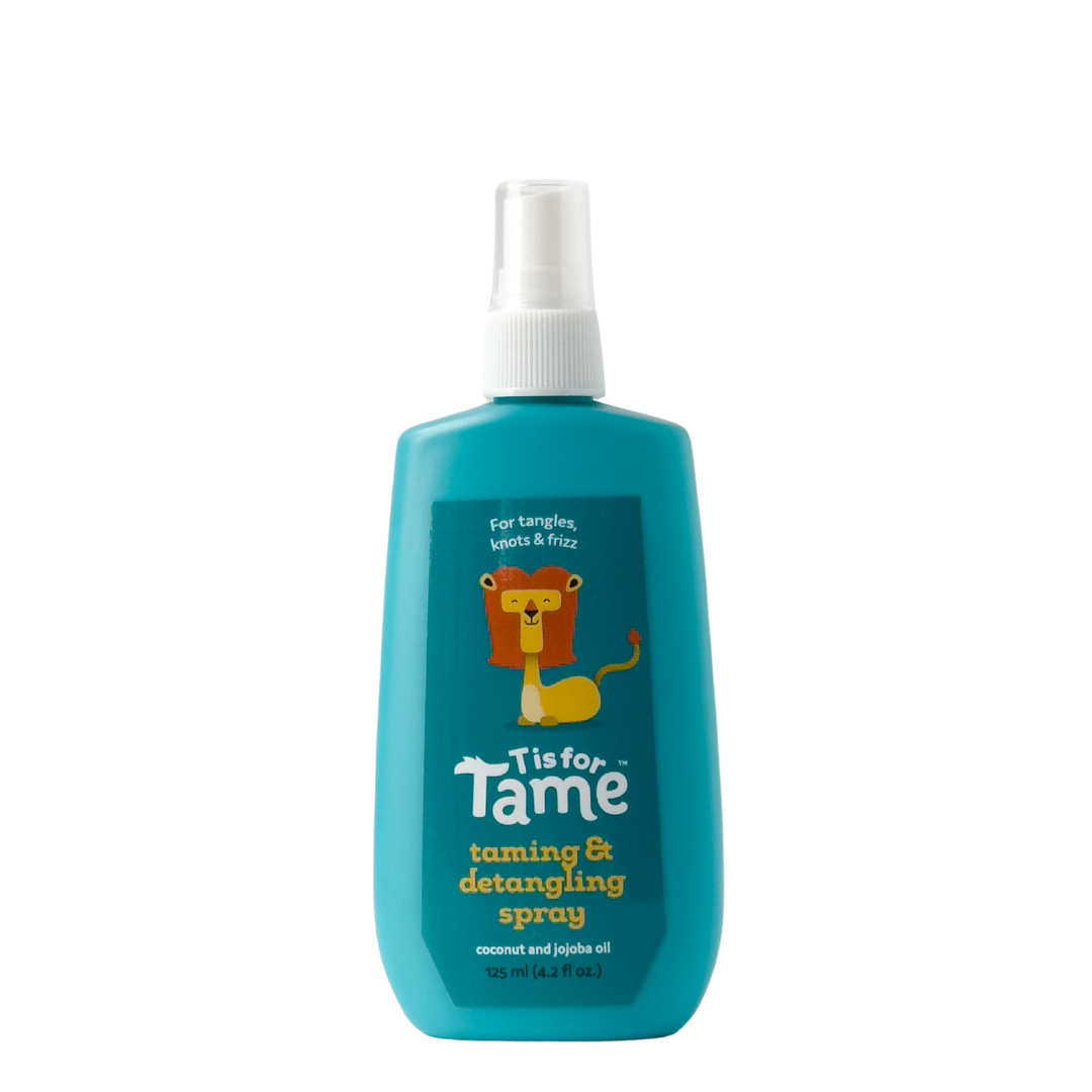 T is for Tame kids detangler spray for knots, frizz and tangles