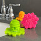 3 color options for the SrcuBEE (Marigold Yellow, Hibiscus Pink, and Lime Green)