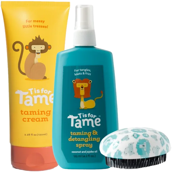 Taming Cream, Spray & Detangling Brush